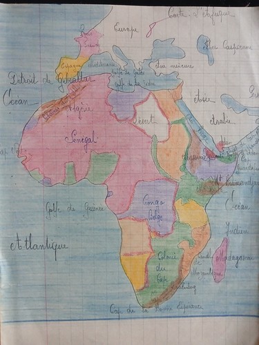 Atlas manuscrit cahier de - manuscrit, 2