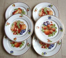 6 Assiettes à décor de