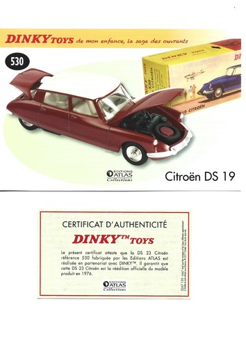 Dinky toys fiche - dinky,
