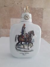 Bouteille cognac porcelaine Otard, La garde Impériale, Dragons, vide