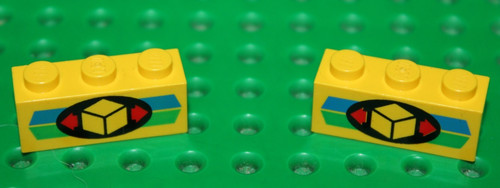 Lego yellow brick - yellow, with
