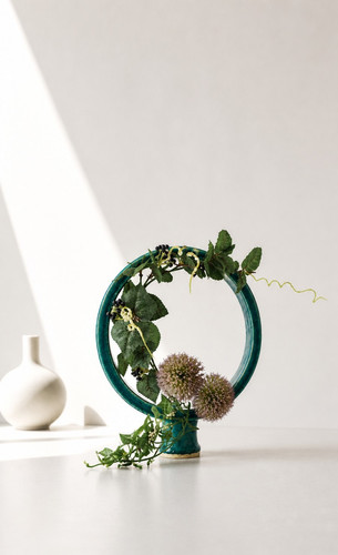 Vase anneau sculptural
