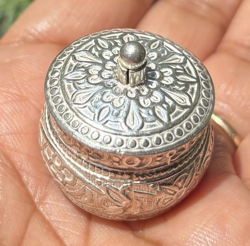 Boîte bijoux ronde en - à,