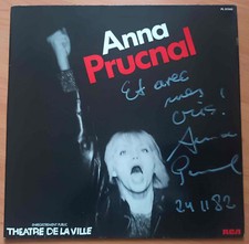 Vinyl LP dédicacé Anna Prucnal. Enregistrement au Théatre de la Ville - RCA 1979