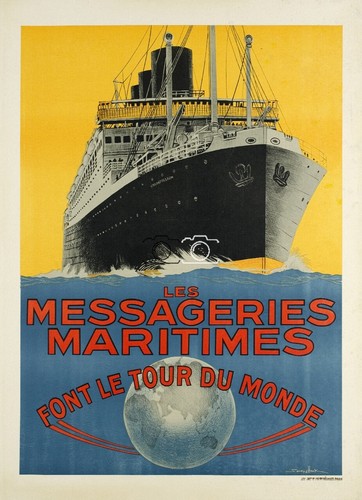 Paquebot messagerie maritimes - paquebot,