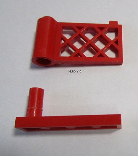 Lego 3186 3187 - gate, red