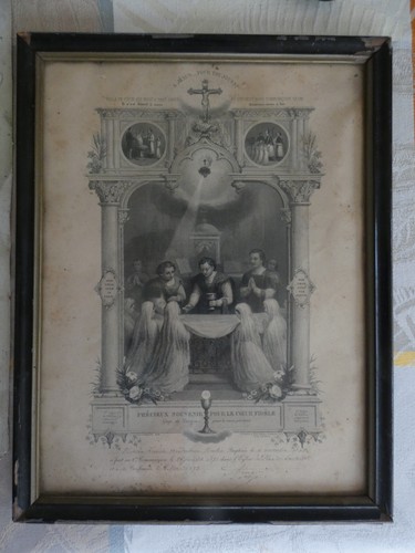 Tres grande image pieuse - pieuse, 1893