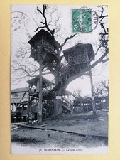 cpa Écrite en 1916 LE PLESSIS ROBINSON CABANES dans le Vrai ARBRE