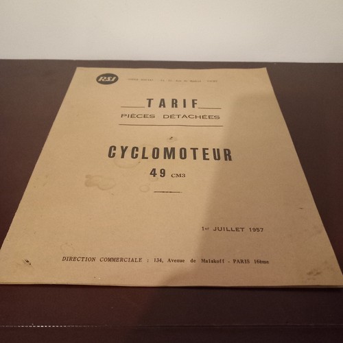 Catalogue brochure price part - price,