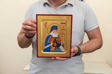 Icône byzantine de Saint Luc