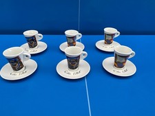 FOLLIET LOT DE 6 TASSES A CAFE BAR BISTROT -NICOLE BLAS N°3