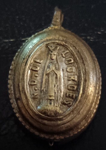 Vintage medaille reliquaire - medaille,