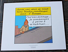 LITHO EX LIBRIS TINTIN EXTRAIT