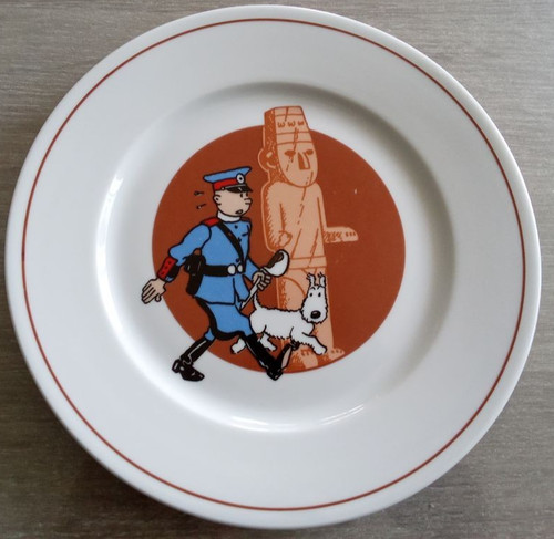 Assiette porcelaine hergé