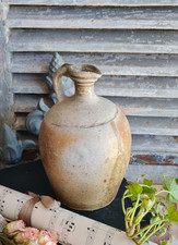 ANCIEN POT GRES BEIGE CRUCHE