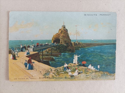 Cpa biarritz pub - pub, biscuit