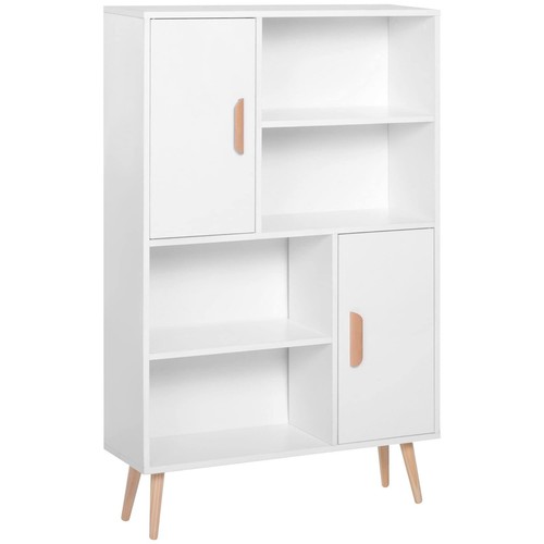 Bibliothèque blanche bois - bibliothèque,