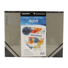 Set carnet Aquapad A4 Clairefontaine avec portfolio A4 et marqueurs Molotow