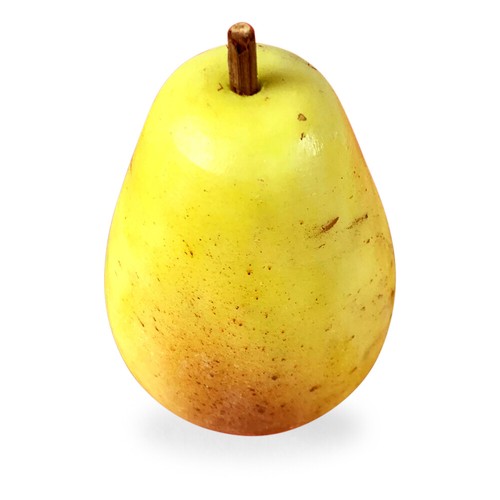 Poire jaune sculpté fruit - jaune,