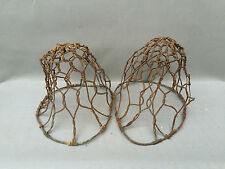 Anciens objets grillagé méta vache veaul art populaire french antique