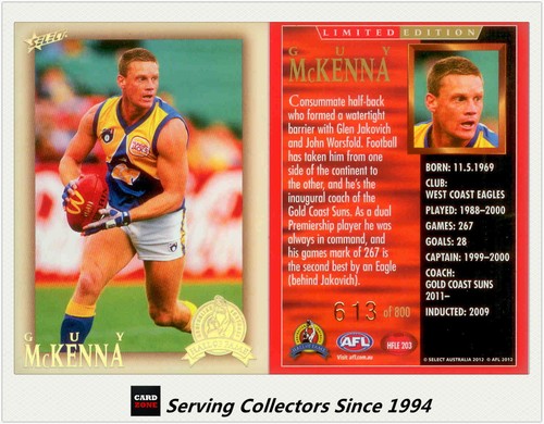 Hof 2012 afl eternity hall - afl, of