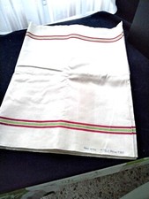 Coupon de toile métis Fleur Bleue pour confection de torchons  4.50 x 0.60 m