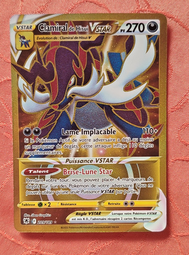 Carte pokémon clamiral - carte,