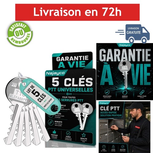 Lot clés ptt f10 - clÉs,