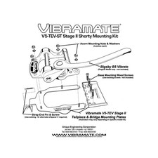 Vibramate GOLD V5-TEV stage II Short mount Montage B5 Sans Percage sur Telecaste