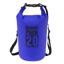 Sac Etanche Bleu Fonce 20L Double Epaule