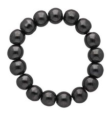 Bague hématite élastique - bague, en