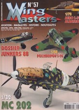 WING MASTERS N°57AERO L-39 ALBATROS / JUNKERS 88 / POLIKARPOV I-16/ MC 202 /