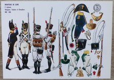 Rigo : Le Plumet, planche U5 : Infanterie de Ligne 3e Régt Voltigeurs... 1807-08