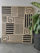 tableau bois ethnique art