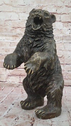 Large marron ours bronze - marron,