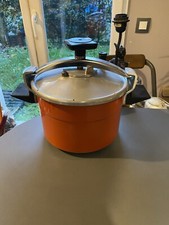 Ancienne cocotte minute SEB Orange Vintage années 70 alu ou inox complète 6L