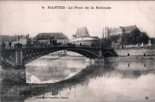Cpa nantes pont de la - -,