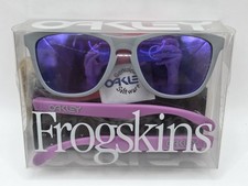 Oakley Frogskins 4-Legged Matte Grey - Purple / Violet Iridium Rare Collector