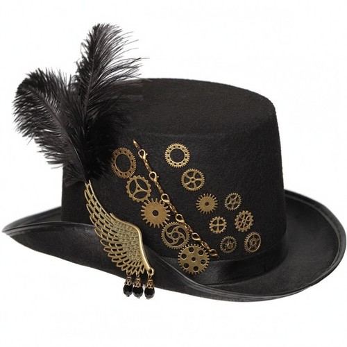 Haut forme steampunk noir - haut-de-forme,