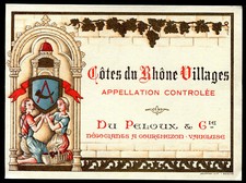 Ancienne étiquette vin Côte