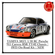 TAMIYA 58571 1/10 RC Porsche 911 Carrera RSR TT-02 Châssis | Kit 4x4 On-Road ...