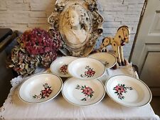 6 ASSIETTES CREUSE HBCM CREIL MONTEREAU  modèle SIMONE lot n°1