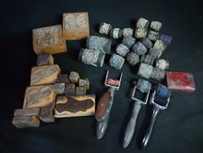 Lot d'Anciens Tampons - Frises / Broderies