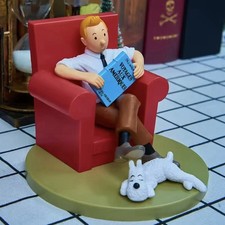 🎁 FIGURINE TINTIN ET MILOU LES AVENTURES DE TINTIN PVC 10 CM