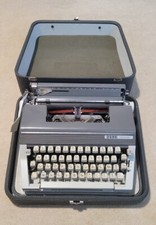 Vintage Machine à Écrire JAPY REPORTER + Valise de Transport Typewriter Année 60