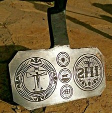 ancien Moule à hosties avec ses deux emporte pièces 18 ème ou avant