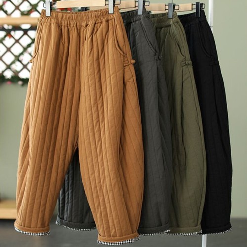 Femme matelassé pantalon - matelassé,