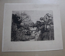 EAU FORTE CHARLES MAURIN MONTMARTRE LE MAQUIS