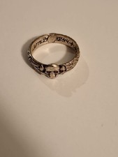 BAGUE TÊTE MORT INSCRIPTIONS ORIGINAL ?? REPRO ?? ALLEMANDE WW2