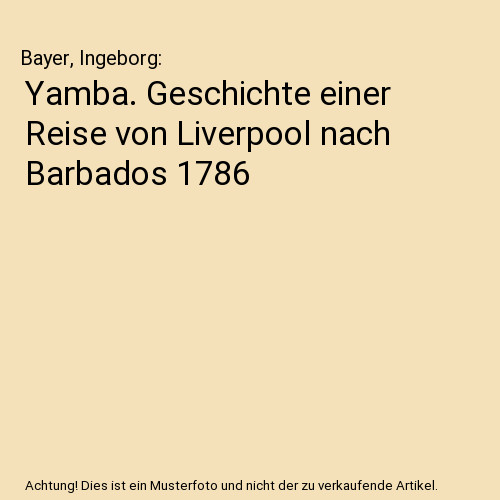 Yamba geschichte einer reise - yamba.,